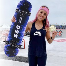 보드 스케이트보드 72cm 레저 제품 4륜 초보자 스포츠 취미 성인 스트리트 액티비티 트럭 베어링 80cm, 21.80CM-프로페셔널-블루파이어