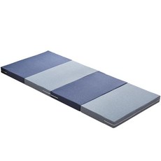 딱딱한 매트리스 허리에 좋은 단단한 싱글 자취방 원룸 병원 군용 매트, 네이비 블루