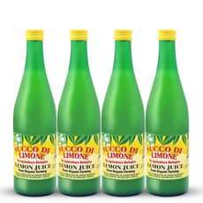 유로푸드 유기농 레몬주스, 500ml, 4개