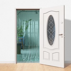 그린컬러 현관 장식시트 실내 인테리어 문짝 꾸미기 부착