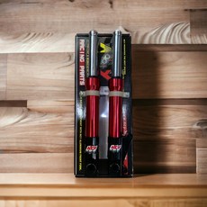 NCY 二代 DIO 碟煞前叉組, 原廠長度黑頭紅身色,NCY DIO碟煞前叉組, 1個