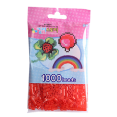 컬러비즈 5mm55g1000개900원, S13_싱글비즈 투명빨강, 1개