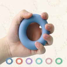 원스타임 실리콘 도넛악력기 완력기 아귀힘 악력 맨몸 운동 홈트레이닝 홈트 팔씨름 데드리프트 훈련, 6단계(네이비), 6단계(네이비)