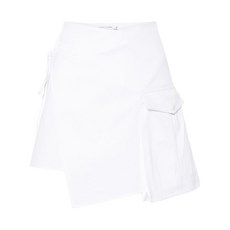 아멘 비대칭 미니 스커트