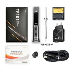 기존 TS101 납땜 인두 조정 가능한 온도 디지털 솔더 스테이션 90W PD 충전기 미니 USB, 03 UK Plug, 06 TS-D24