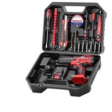OUILAIDE 歐萊德 21V 多功能電鑽工具組, 1個, 新款21V鋰電鑽家用工具箱 基礎款 單電