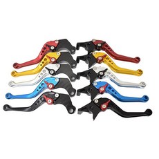 가능한 5가지 색상 알루미늄 브레이크 클러치 레버 세트 6단계 조정 ADVANTAGE 혼다 범용 CBR250 NSR250 CB400SF VTR250 호넷 (블루)