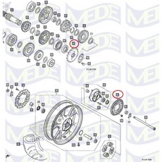 MEDE 適用於 Honda HORNET 2.0 印度版 迷你黃蜂 前後齒盤 鏈條 CB200X, 詳見包裝, 詳見包裝, 前齒