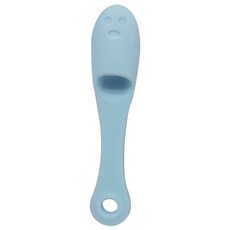 寵物指套牙刷 鼻頭橡膠刷 長柄清潔毛孔刷, 1個, 藍色, 藍色