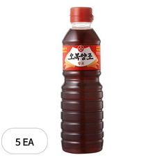 오복식품 양조 왕표간장, 500ml, 5개