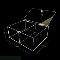 노트북금욕상자 노트북감옥 중독 타이머 휴대폰감옥 투명, 중형 30x25x12 4mm B