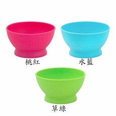 green sprouts 寶寶學習矽膠餐碗, 1個, 學習碗,水藍