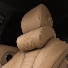 메이튼 차량용 리얼컬러 메모리폼 U자형 목쿠션, 1개, 새들브라운