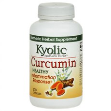 Wakuaga 陳年大蒜萃取&薑黃素膠囊, 100顆, 1罐