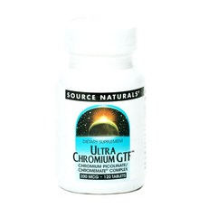 SOURCE NATURALS Ultra Chromium GTF 200 微克片劑, 120顆, 1罐