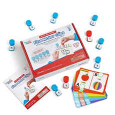 러닝리소스 알파벳 소근육 집게 놀이 + 활동카드 세트, 믹스 컬러, 3개