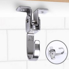 천장 벽 걸이 스텐 회전 후크 고리, 회전 스텐 고리, 회전 스텐 고리, 1개