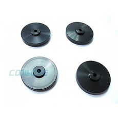 小白的生活工場 高級鋁合金機殼腳(黑/銀)兩色可選(1組4顆) 直徑40mm, 1個