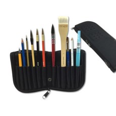 노블아트 스탠드 수채화 휴대용 붓케이스 붓파우치, 1개