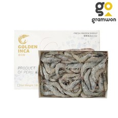 냉동 페루새우 7180 2kg 흰다리새우 에콰도르새우 감바스, [냉매무료]페루새우 71/80+드라이, 1개