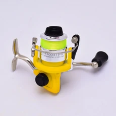 3.6: 1 속도 비율 내구성 Spincast 낚시 릴 활 Slingshot 투석기 슈팅 낚시 스테인레스 스틸 소재 릴 휠, 금, 1개