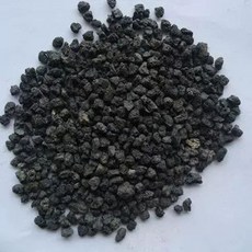 황토 자갈 야광 장식 수족관 어항 마사토 상토, 1개, N. -cm 검은색 화산석 300g