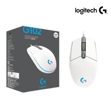 [로지텍코리아 정품] 로지텍G G102 LIGHTSYNC 2세대 게이밍 마우스 (정품박스), 화이트