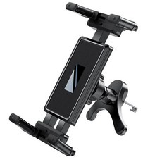 汽車車用平板手機支架 適用iPad/折疊屏手機/平板 夾持範圍120-246mm 厚度22mm, 1個, 黑色｜出風口款