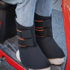 발 방한용품 바이크 라이더 오토바이 배달 보온 신발 덮개 겨울 바람막이, 업그레이드 모델(스쿠버 패브릭 + 벨벳)