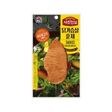 사조 닭가슴살 훈제, 4개, 100g