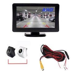 후방카메라세트 AHD5인치거치+AHD승용카메라, AHD5인치거치+AHD카메라(크롬)