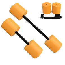 미국출고 평점4.5+ 237389 IEBIYO Multi-Section Swimming Barbell Pool Swim Dumbbell High Density EVA Foam, Orange
