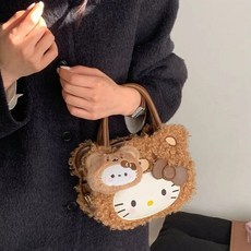 투니스 여성 캐주얼 캐릭터 토트 크로스백 장식 포함