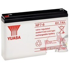 YUASA 萬池王 NP7-6 6V7AH 密閉式鉛酸電池 6V7A 電池專賣, 1個, 1