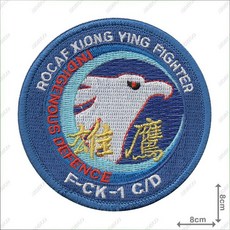 ARMYGO 空軍IDF經國號雄鷹機種章模型，精緻細節，台灣空軍，收藏擺飾, 1個, 不車魔鬼氈