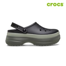 [크록스 정품 NC강서점] 클래식 스택 클로그 공용샌들 211355-001