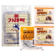 분식 올킬 3종 세트 (쌀가래떡 900g+납작만두 300g+속이꽉찬통통순대 500g), 1세트, 1.6kg