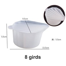 1PC 재사용 가능한 실리콘 붓는 컵 세트 2 5 채널 수지 페인트 흐르는 DIY 쥬얼리 공예 만들기 도구에 대 한 멀티 컬러, 8 girds