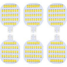 GRV T10 921 194 C921 LED 전구 - 38-2835 SMD 슈퍼 브라이트 램프 2.5 와트 DC12V 12V RV 천장 돔 조명 인테리어 트레일러 캠퍼용 290, Warm White, Pack of 6(3W)