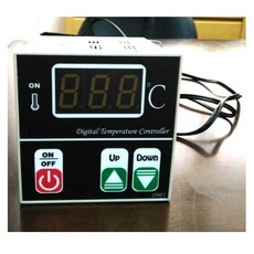 烤箱烘培用溫度控制器(含1支感溫棒)，數位顯示，精準測溫，家用/專業烤箱適用, 1個