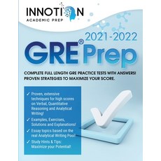 GRE Prep 2021-2022 Paperback, Innotion, English, 9781838324308