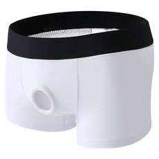 팬티 소변구멍 남성 팬티 남자 앞구멍 회색 순면 드로즈