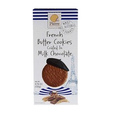 피에르 프렌치 버터 쿠키 코티드 인 밀크 초콜릿, 135g, 1개