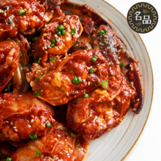 명품수산 당일제조 국산생물꽃게100% 천연비법양념 양념게장 꽃게무침, 1개, 1kg