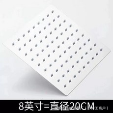 超薄不鏽鋼增壓8吋頂噴 不鏽鋼蓮蓬頭 花灑 浴室 衛浴 水龍頭 沐浴 淋浴 裝潢 民宿 磁磚 水管, 1個, 8吋方形