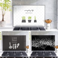 모아샵 주방아트보드 800x500 가스렌지벽면 가드 기름막이 벽 인테리어유리 주방액자, 카라V