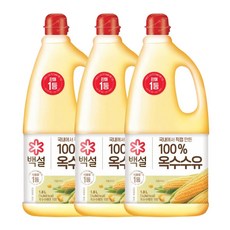 백설 옥수수유 1.8L 3개, 3세트