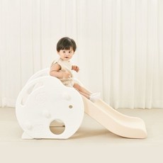 애플 베이비 유아 미끄럼틀 완구, 베이지