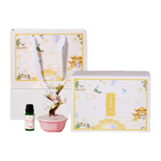 故宮桃花擴香石 擴香禮盒, 1個, 福兮玉蘭 粉玉蘭 - 幸福樹 幸福浪漫且長久