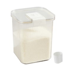 바레한스 쌀보관함 쌀통 10kg, 1개, 화이트